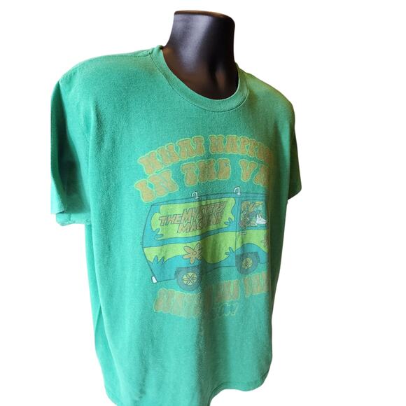 Scooby Doo Mystery Machine T Shirt Large Womens XL Graphic What Happens Van Y2K - Picture 13 of 16